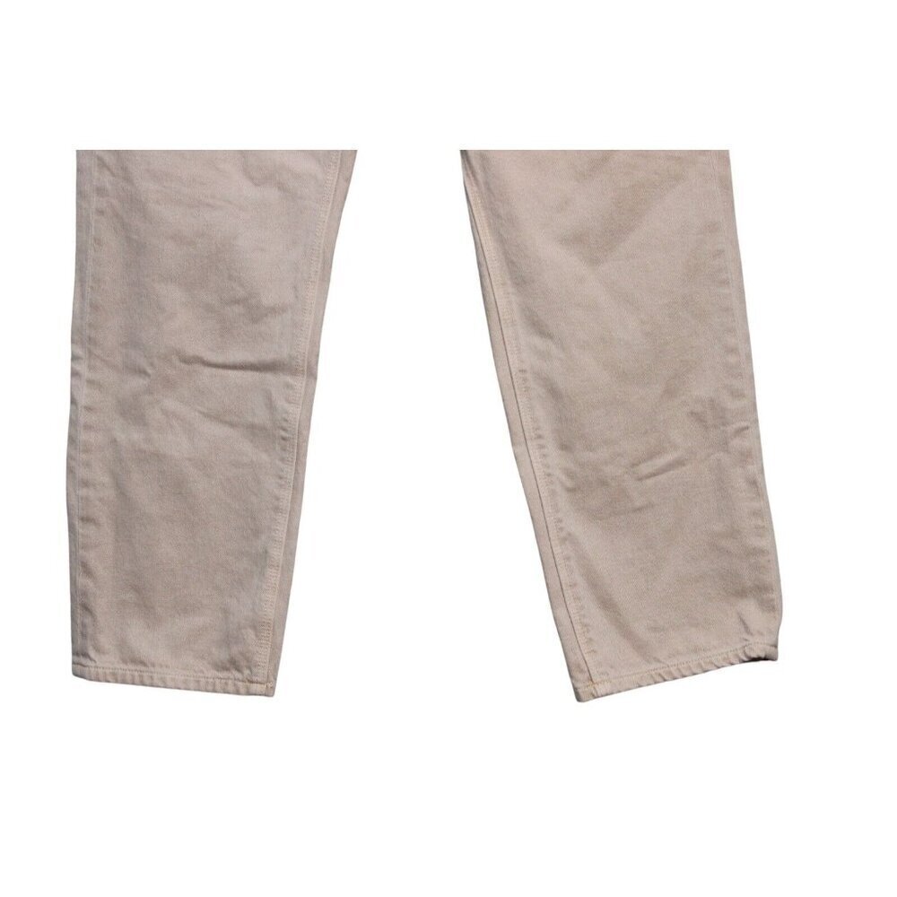 NWT American Eagle Jeans Size 8 / 29 High Rise Mom Straight Beige Denim Preppy - Picture 4 of 15
